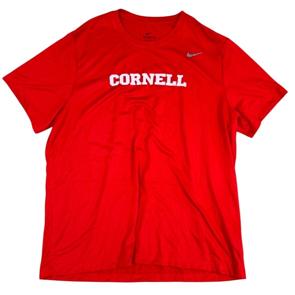 Nike Cornell University Dri-FIT Red Graphic T-Shirt Mens XXL Short Sleeve